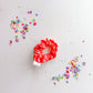 Pink & Coral Checkered Cotton Girl’s Scrunchy