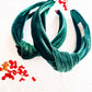 Green Velvet Knotted Headband