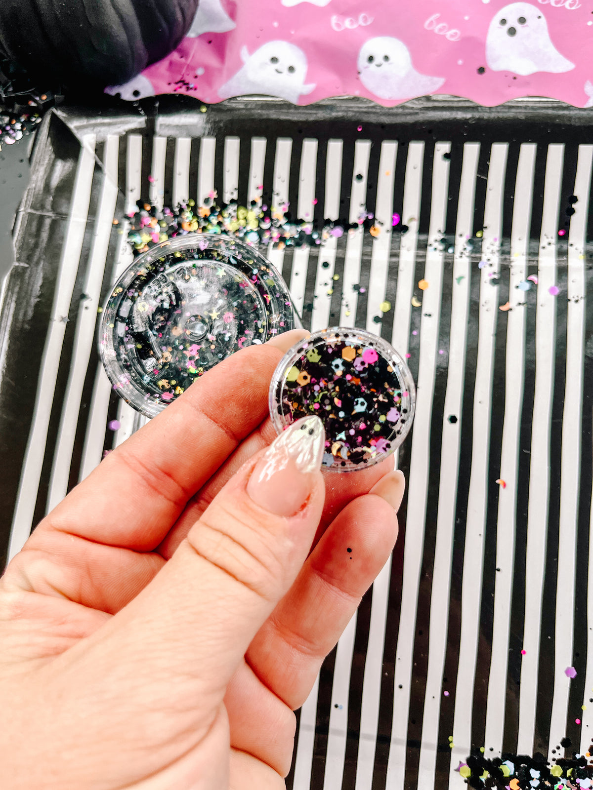 Monster Mash! - Black + Multi.Colored Halloween Hair Glitter