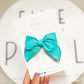 Teal Small Swim Bow on Clip