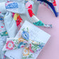 Hand Embroidered Floral Medium Sailor Hair Bow-READ DESCRIPTION