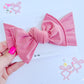 Pink Solid Baby Bow Turban