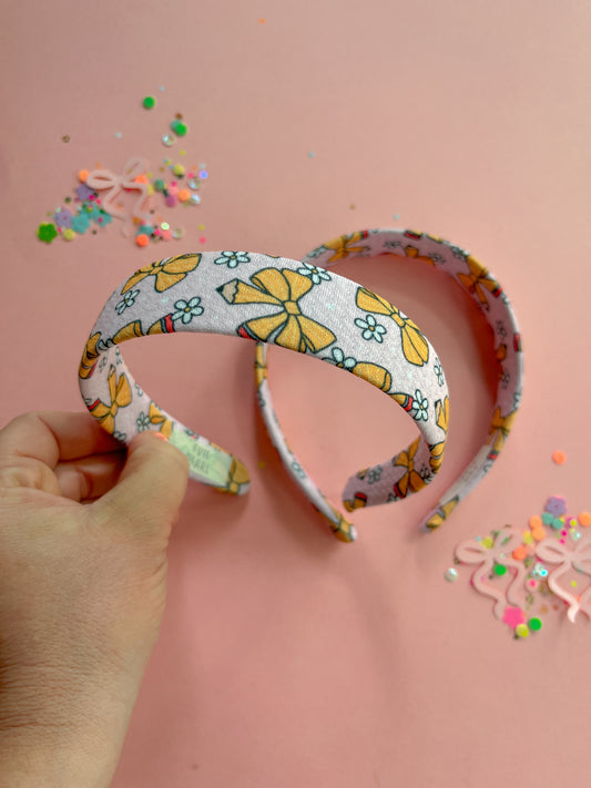 Pencil Bow Classic Headband for Girls & Women