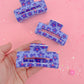 Purple Daisy Claw Clip