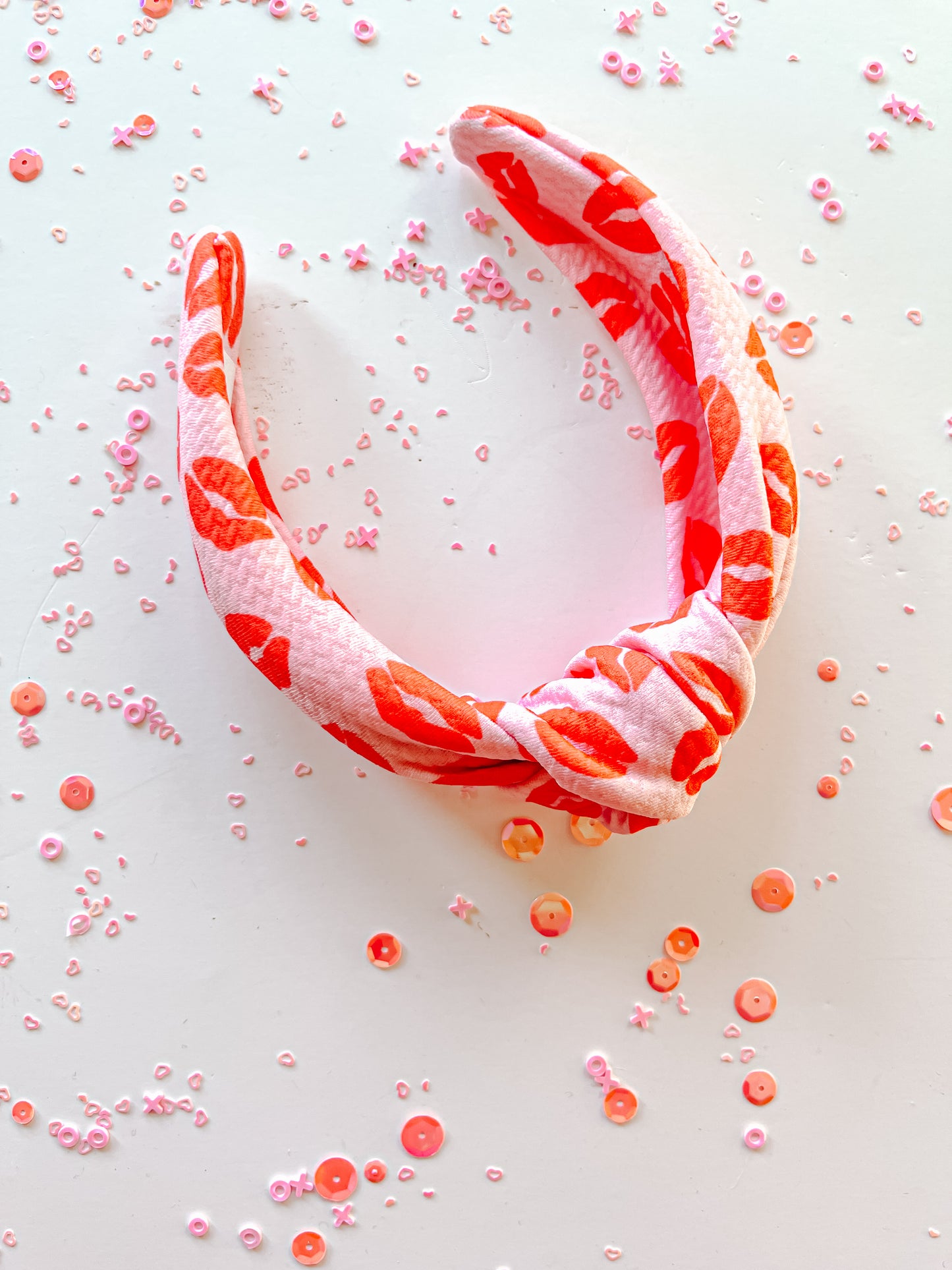 Red Lips Knotted Headband