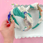 Vintage Heirloom Patchwork Quilted Knotted Headband