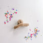 Fuzzy Latte Claw Clip