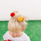 Red & Gold Party Pom Pom Clip Set