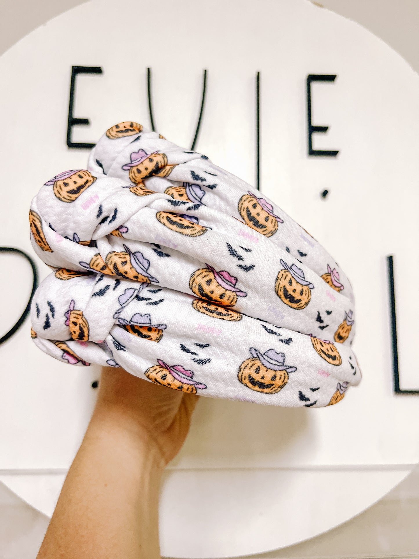 Howdy| Pumpkin Knotted Headband for Girls & Women
