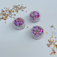 Purple Silver Football Game Day Hair Glitter Gel