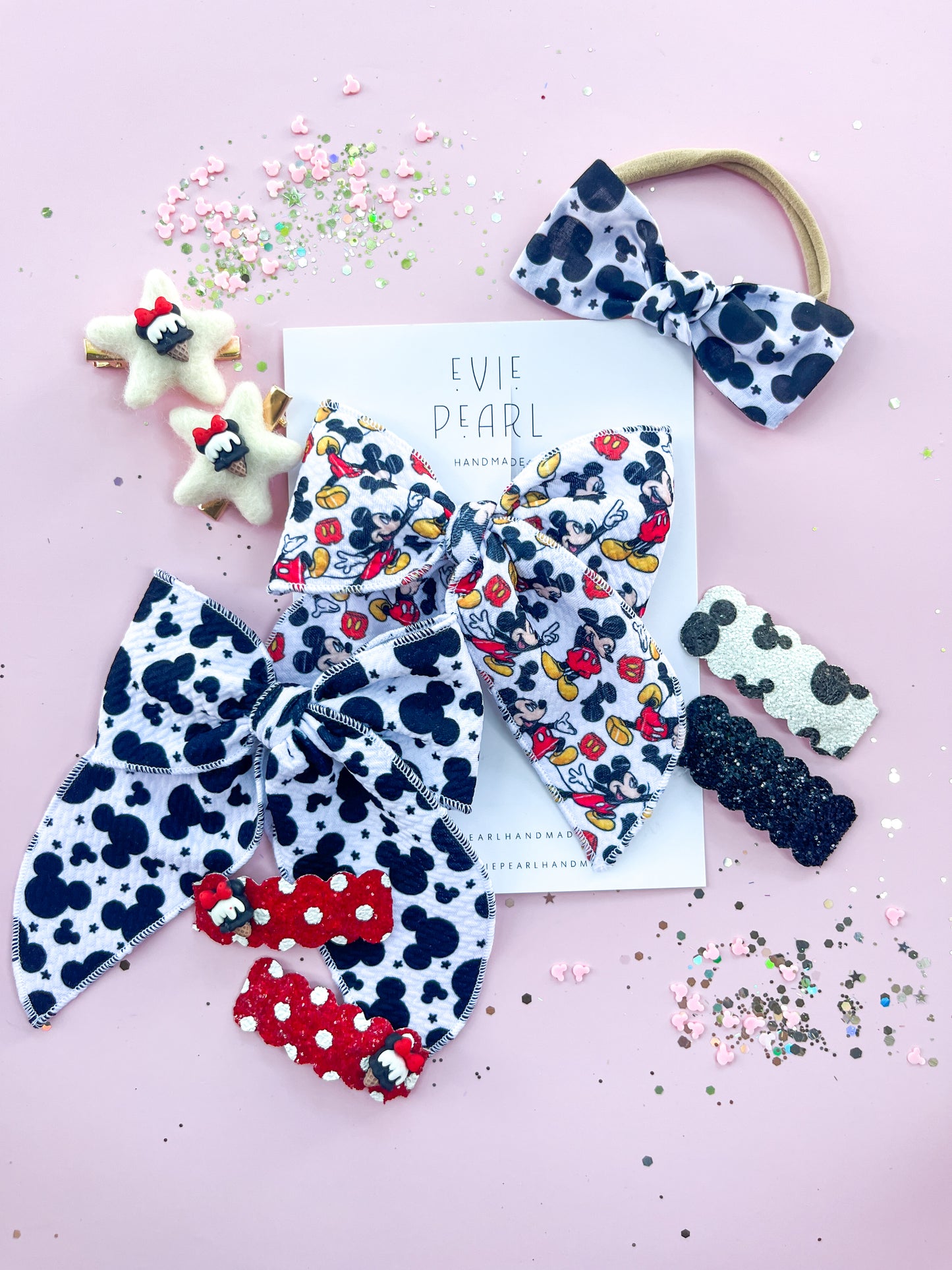Black Mouse Oversized Bow