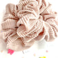 Latte Ribbed Oversized Scrunchy