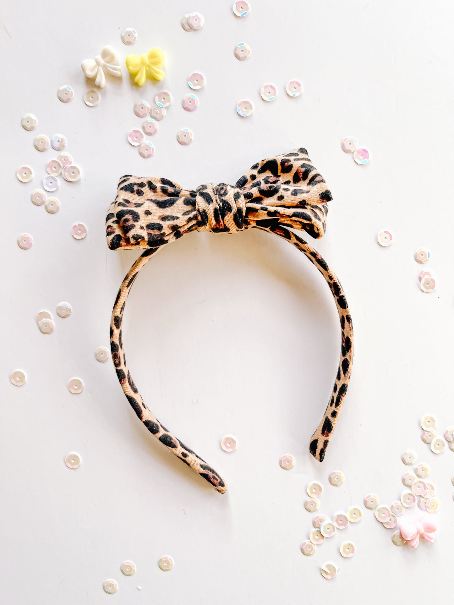 Leopard Bow Headband