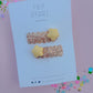 Yellow Star Gold Glitter Pigtail Snap Clip Set