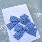 Blue Polka Dot Pigtails