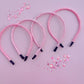 Light Pink Glitter Headbands for Girls