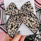 Bats Cheetah Oversized Bow