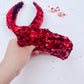 Red Sequins Knotted Headband for Girls & Women