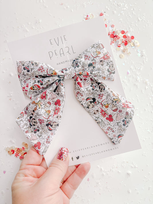 Mouse & Friends Christmas Medium Sailor Bow