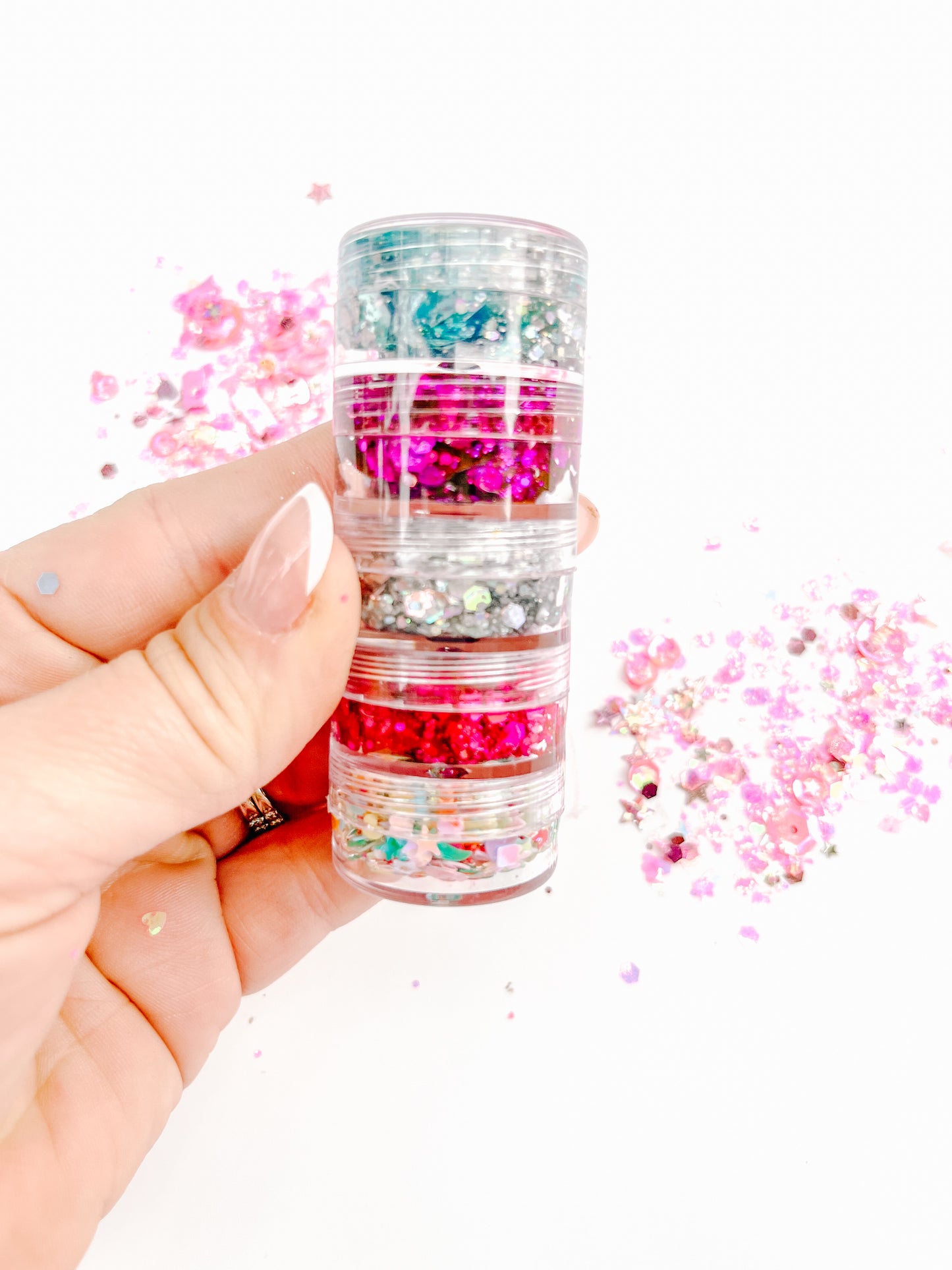 Stack of 5 Hair Glitter Gel