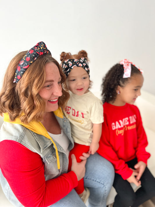 Black 15 Arrowhead Twisted Turban for girls & women