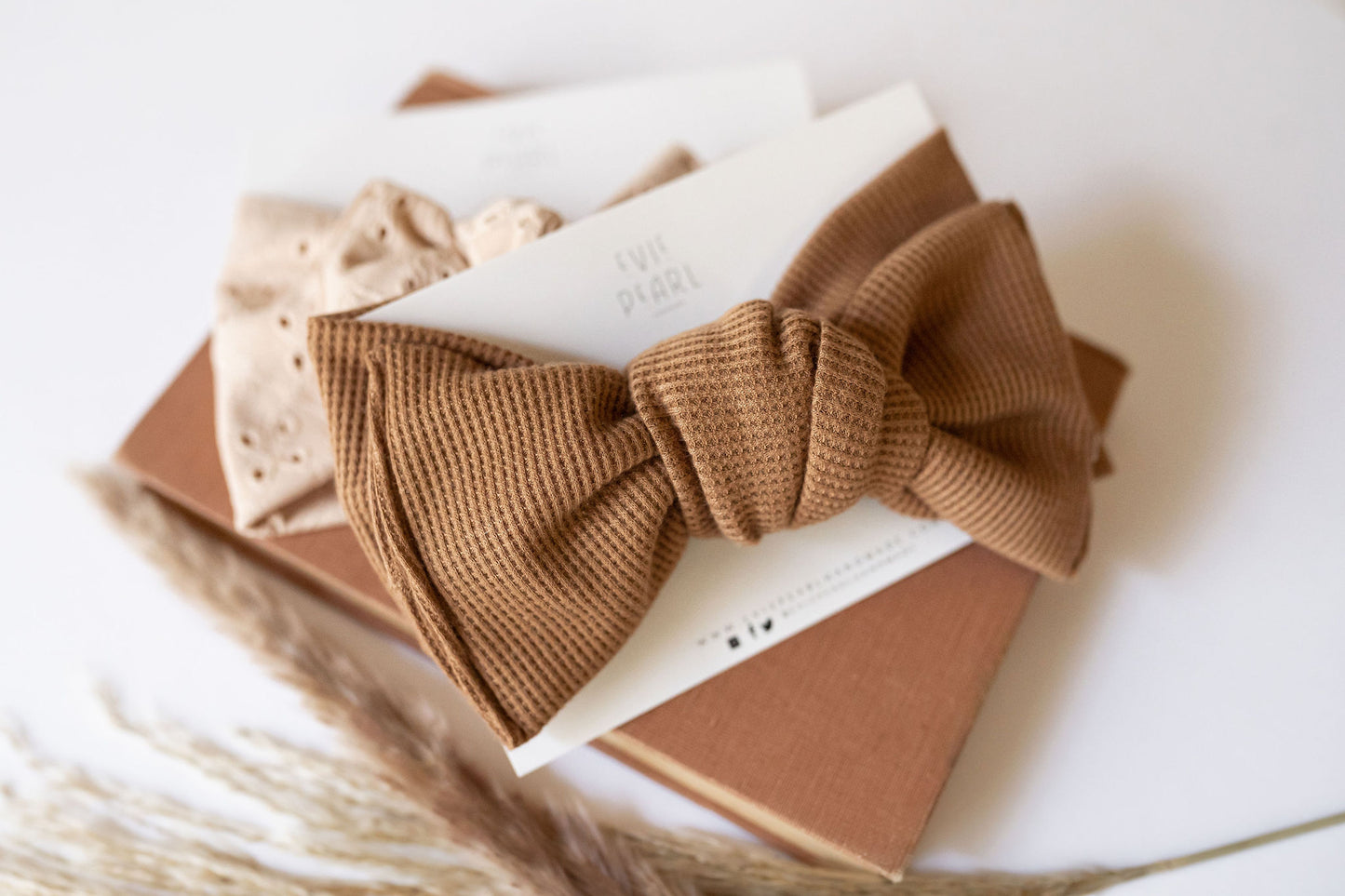 Neutral Baby Bow Turban