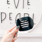 Black Flat Medium Claw Clip