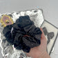 Black Rhinestone Velvet Oversized Scrunchy