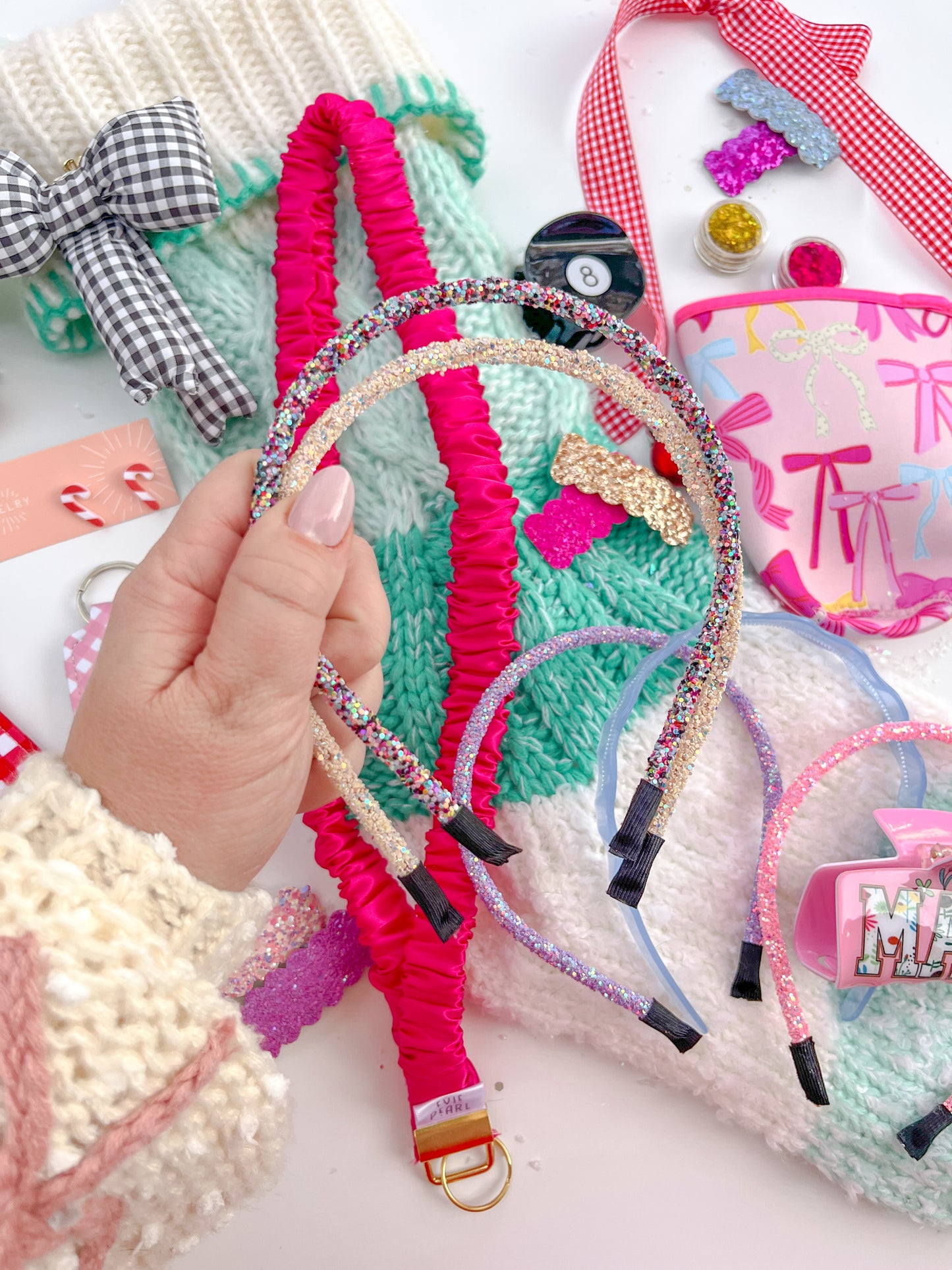 Two Mystery Glitter Headbands for Girls