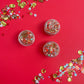 Red Silver Football Hair Glitter Game Day Gel