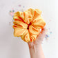 Yellow Velvet Oversized Scrunchy