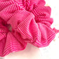 Candy Pink Ribbed Oversized Scrunchy