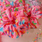 Pink Positive Affirmation Oversized Scrunchy