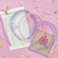 Glitter Headband with Teeth Grippers