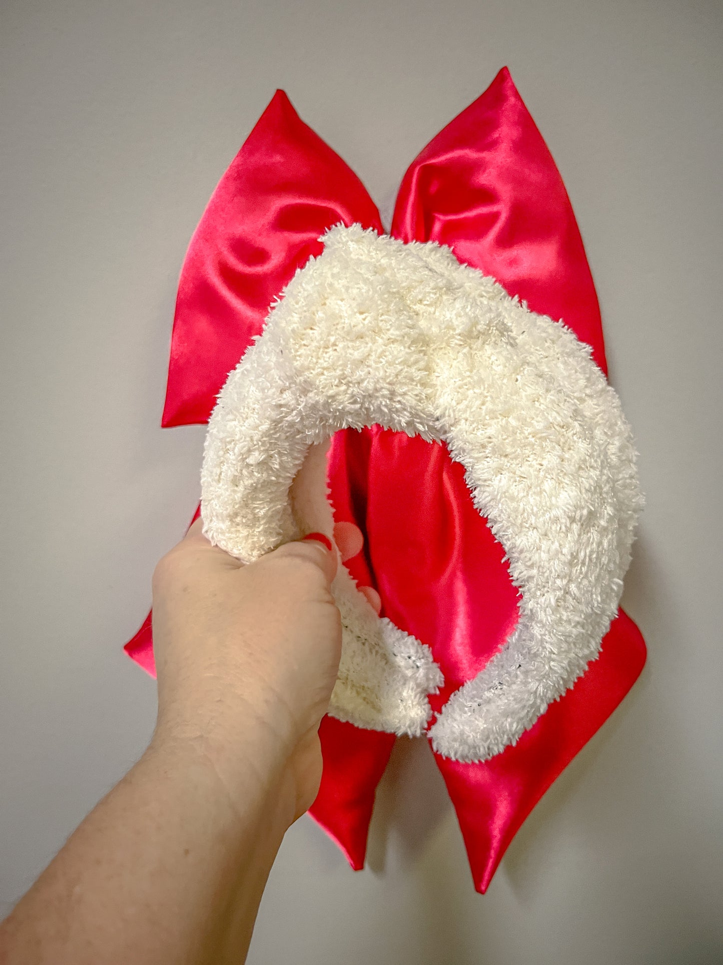 Cream Sherpa Knotted Headband for Girls & Women