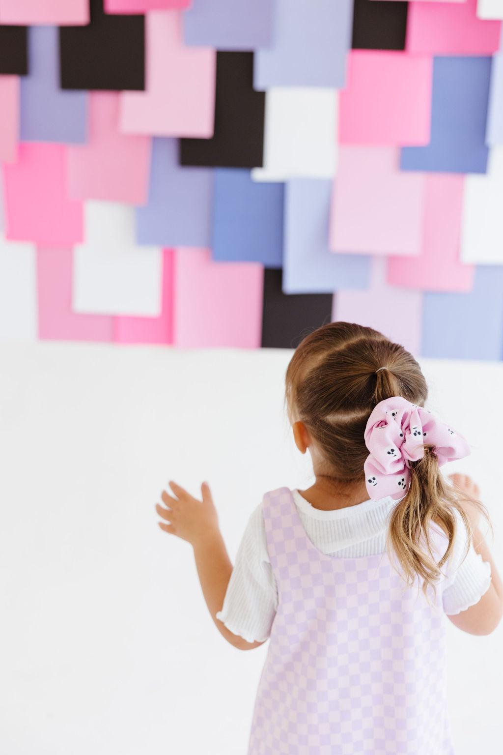 Pink|Skulls Oversized Scrunchie