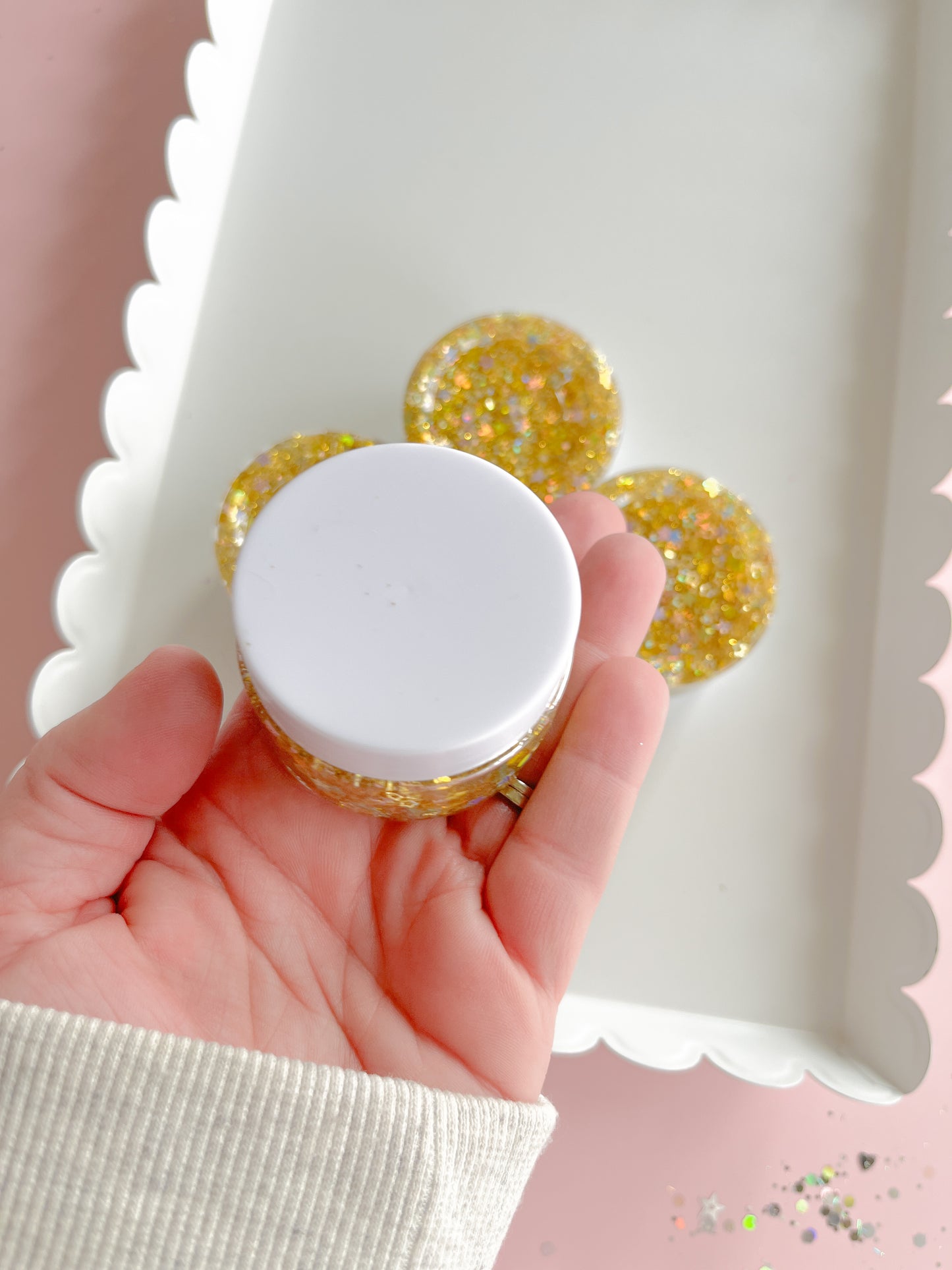 Gold Stars Hair Glitter Gel