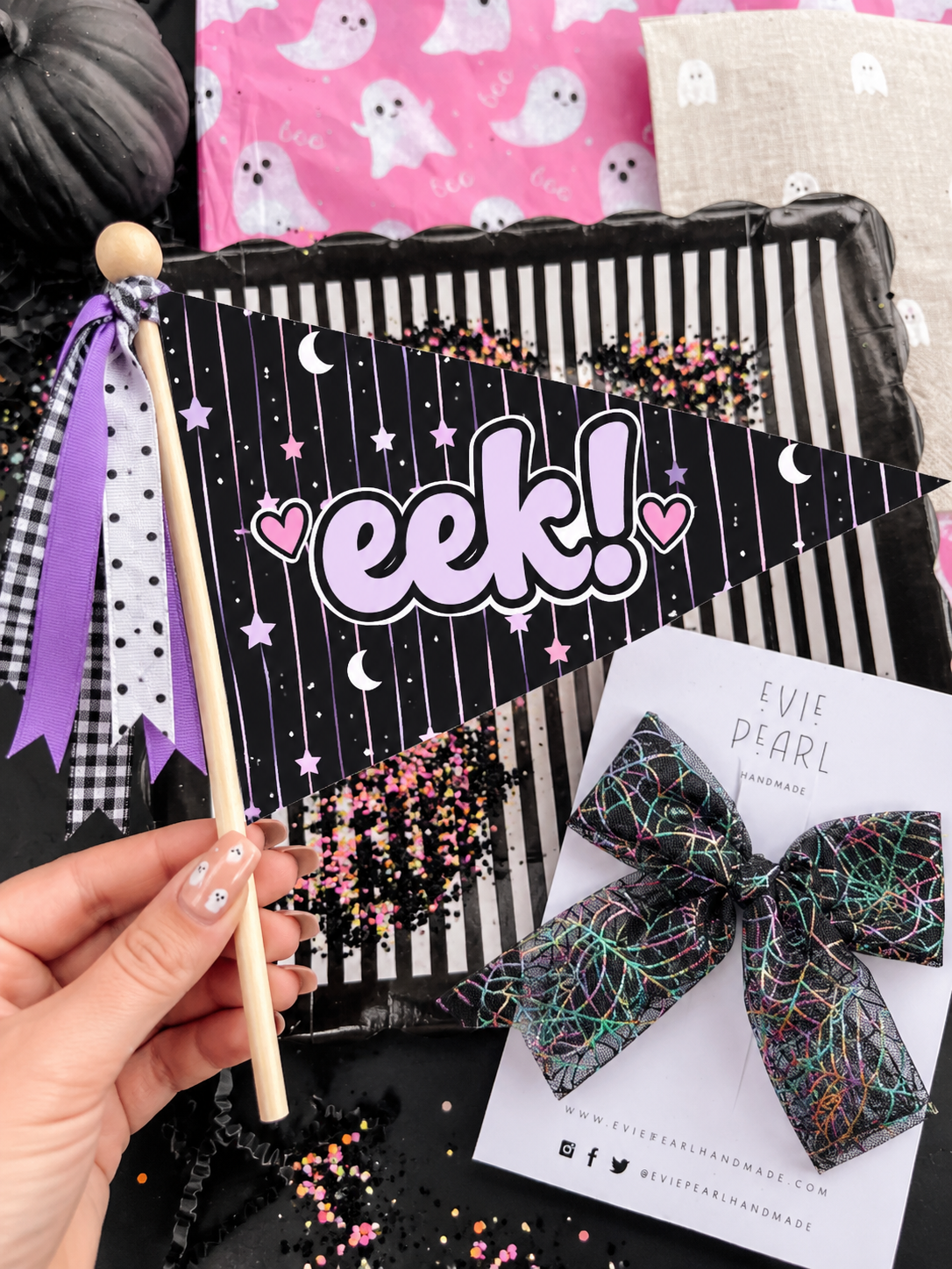 👻 Spooky Cute Halloween Printable Bundle | Flags + Gift Tags