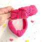 Candy Pink Ribbed Knotted Headband