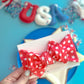 Red Stars Baby Bow Turban
