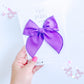 Purple Solid Medium Bow