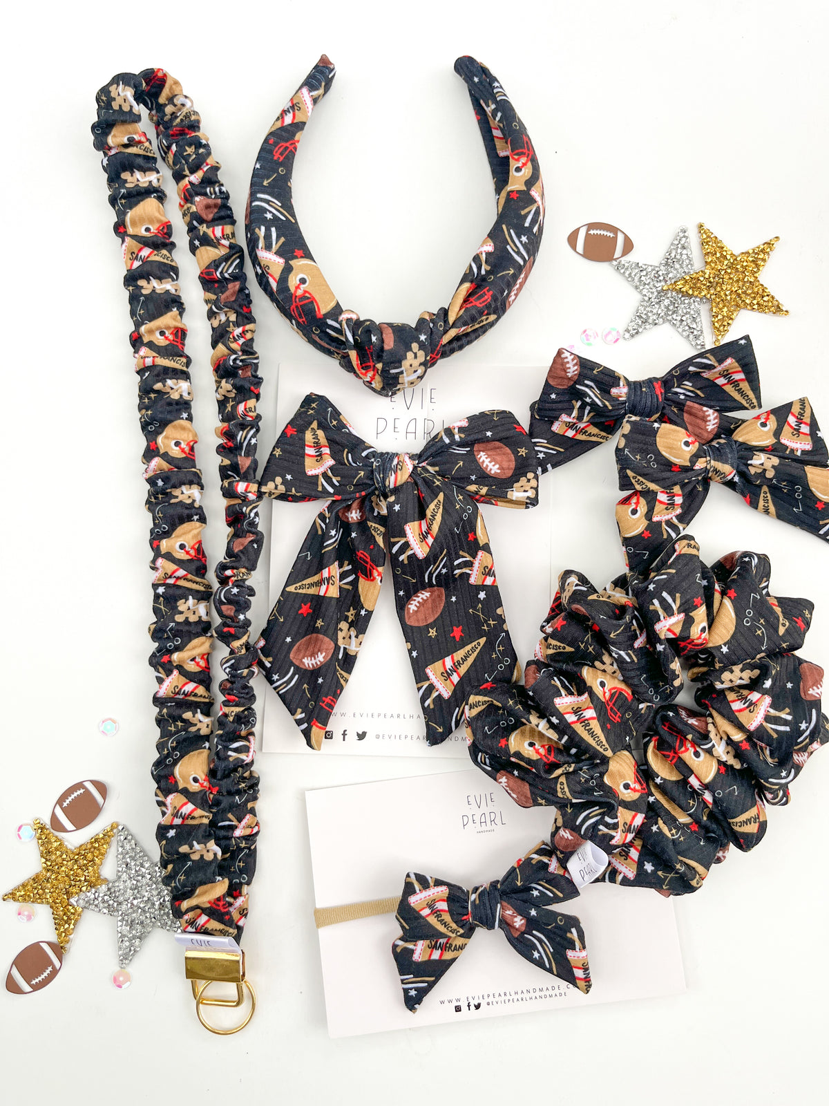 San Francisco 49ers | Bows, Scrunchies & Headbands