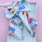Wedding Ring Heirloom Quilted XL Wreath Tie Bow
