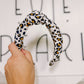 White Leopard Fall Knotted Headband