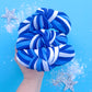 Blue White Stripe Kansas City Knotted Headband Girls & Women