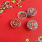 Red Silver Football Hair Glitter Game Day Gel
