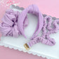 Lilac Ribbed Teacher Gift Set- Lanyard| Knotted Headband| Scrunchie