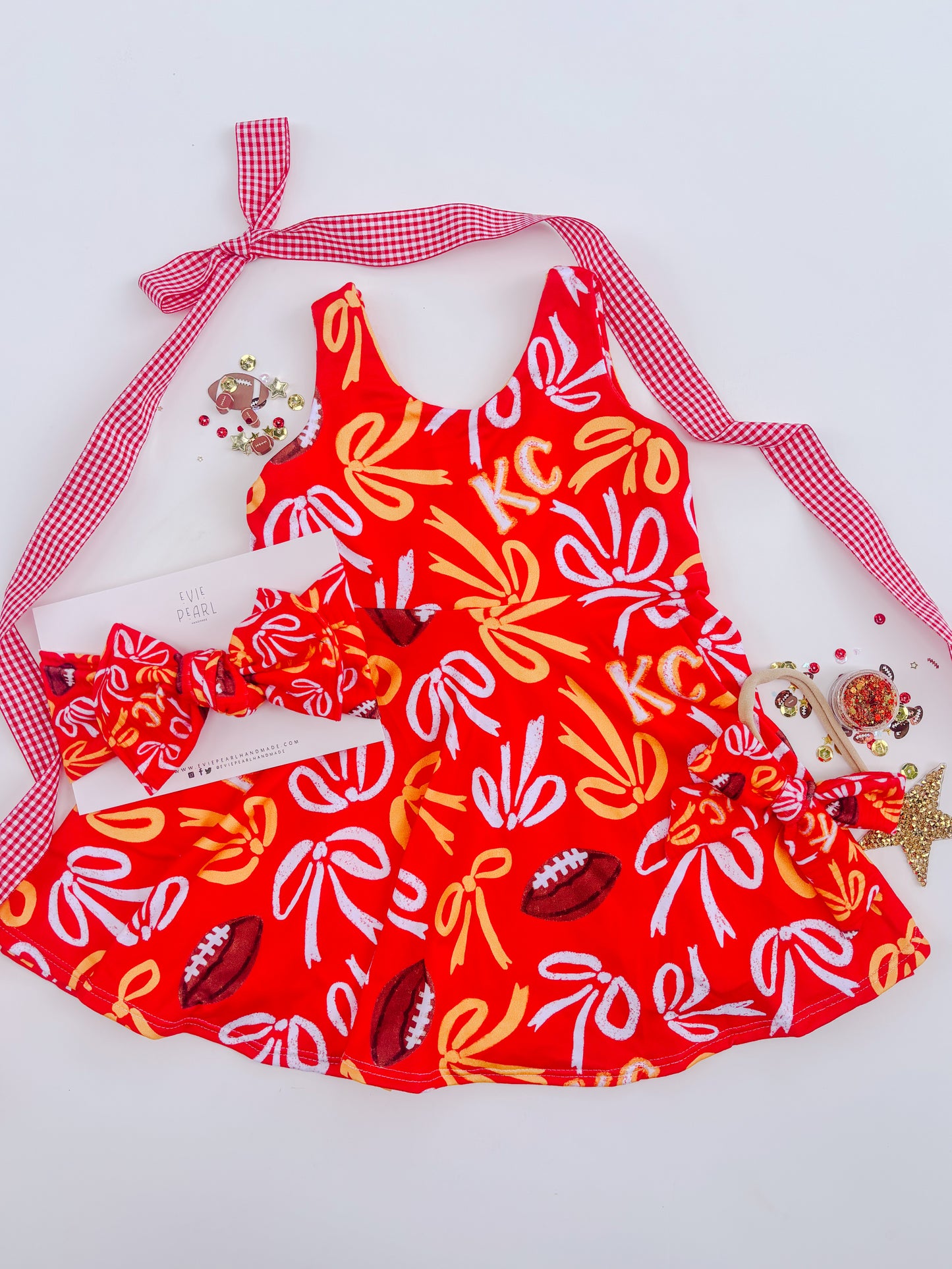 Red Bows KC Baby Bow Turban