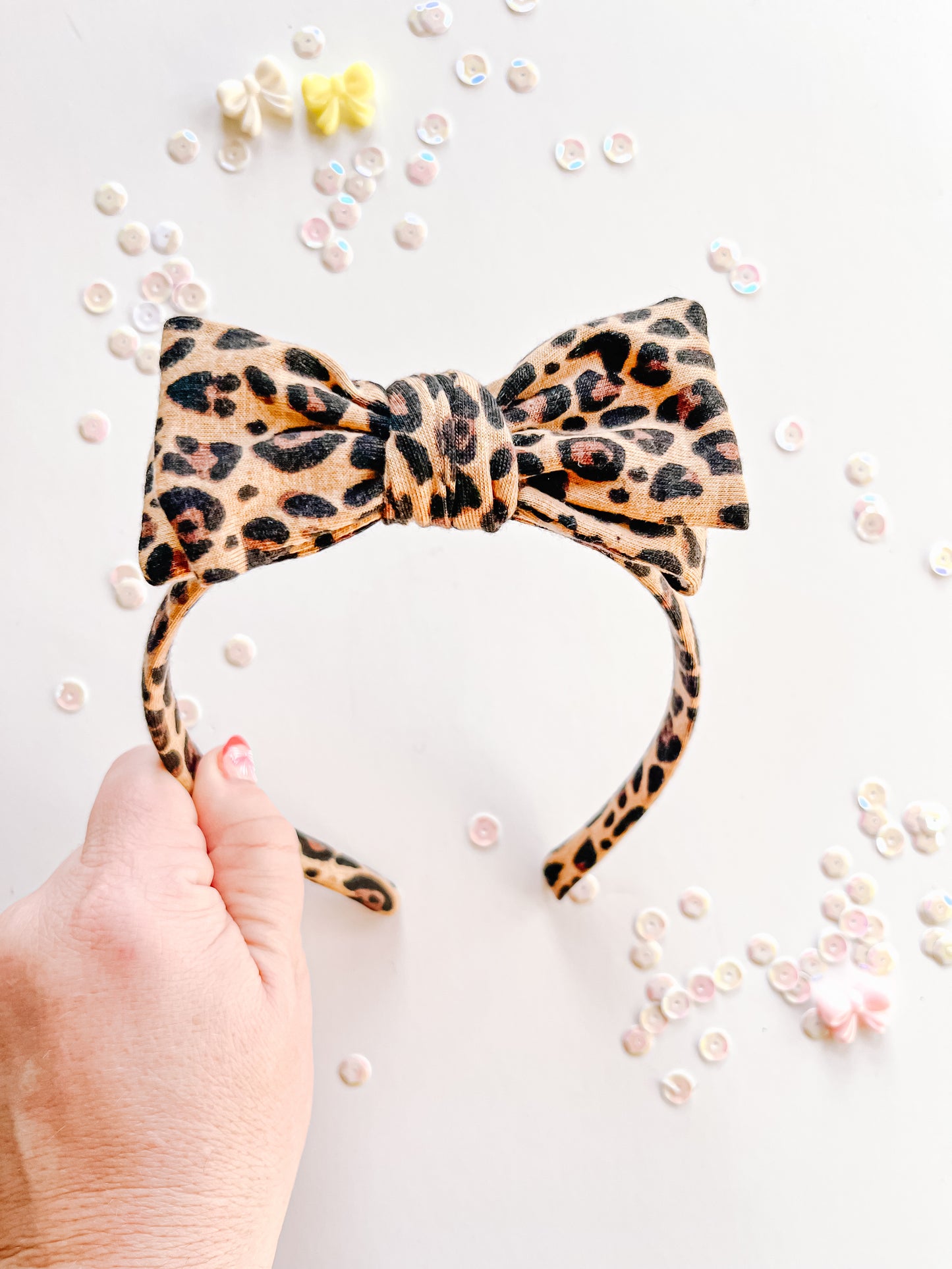 Leopard Bow Headband