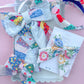Wedding Ring Heirloom Quilted XL Wreath Tie Bow